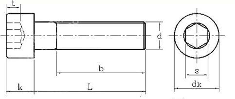 M5 DIN912 Hex Cap Screw