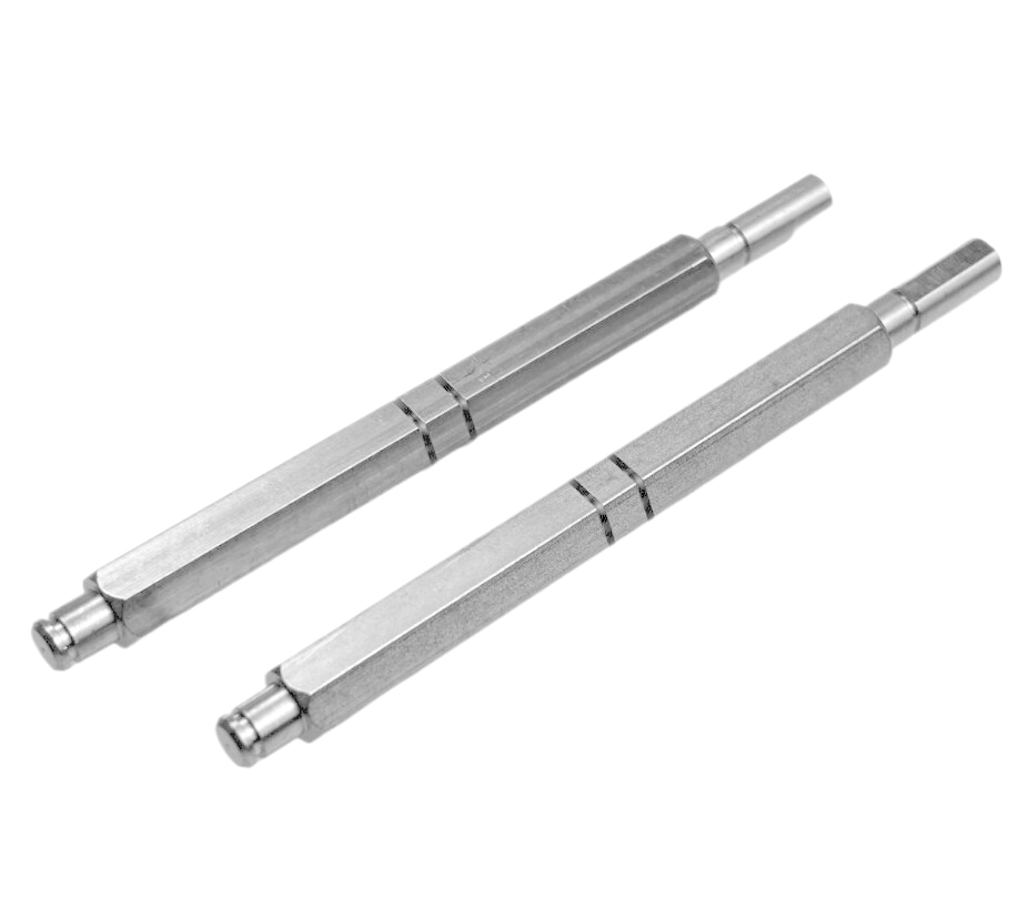 Stainless Steel Hexagonal Shaft - Precision Machined Component