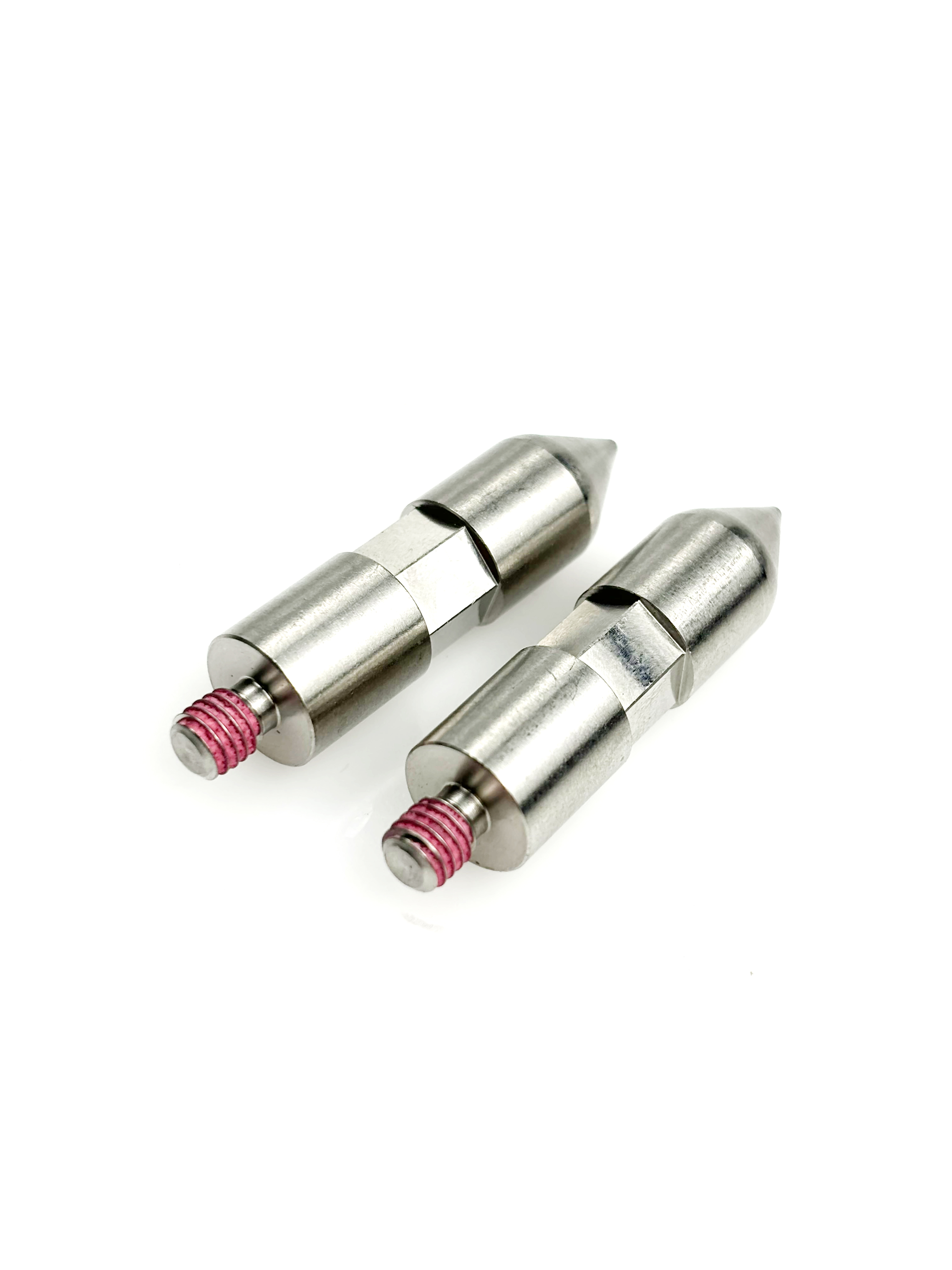 Stainless Steel Precision Locating Pins with Pink Thread Lock