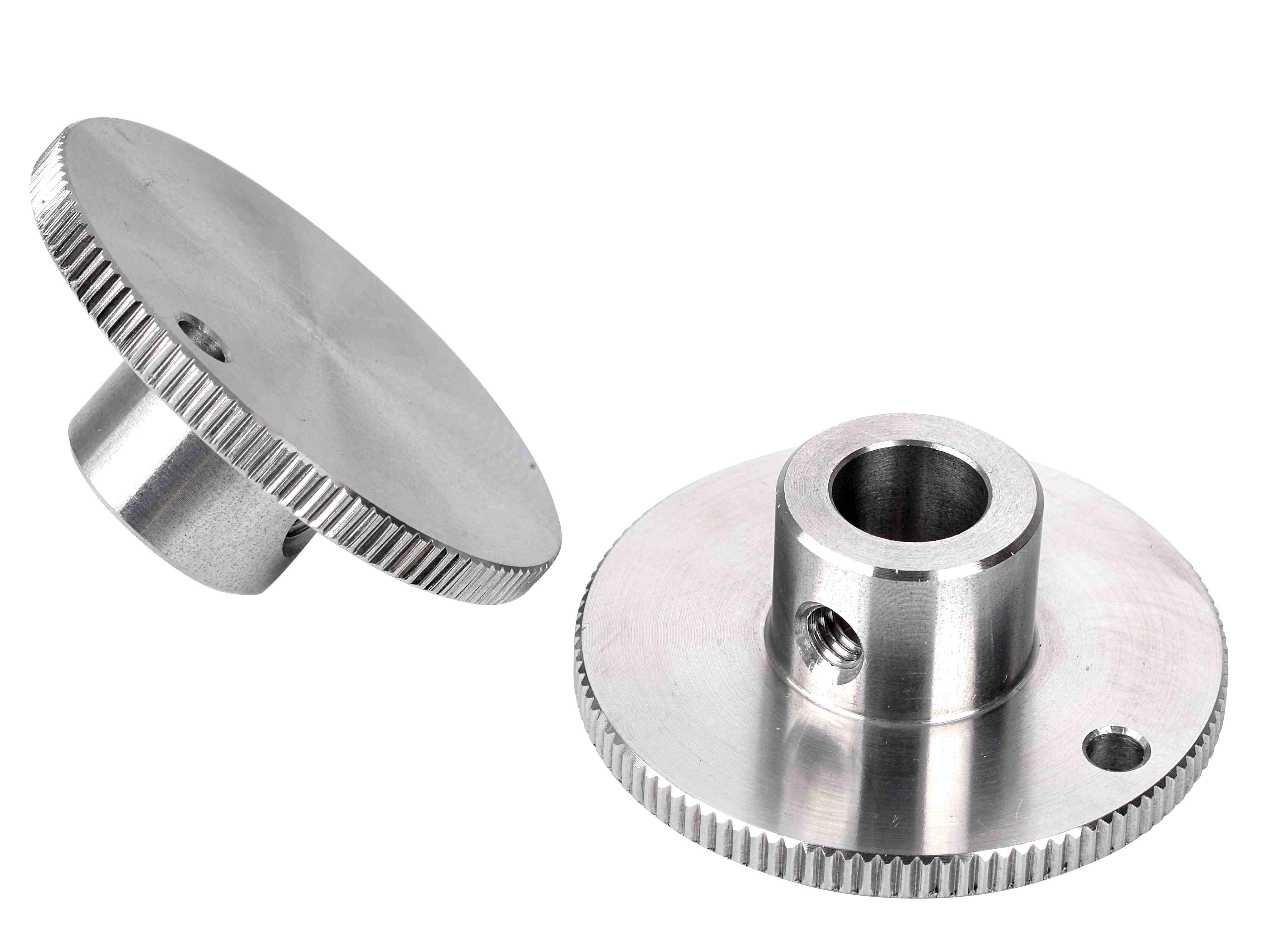 Stainless Steel Knurled Handwheel - Precision Mechanical Component