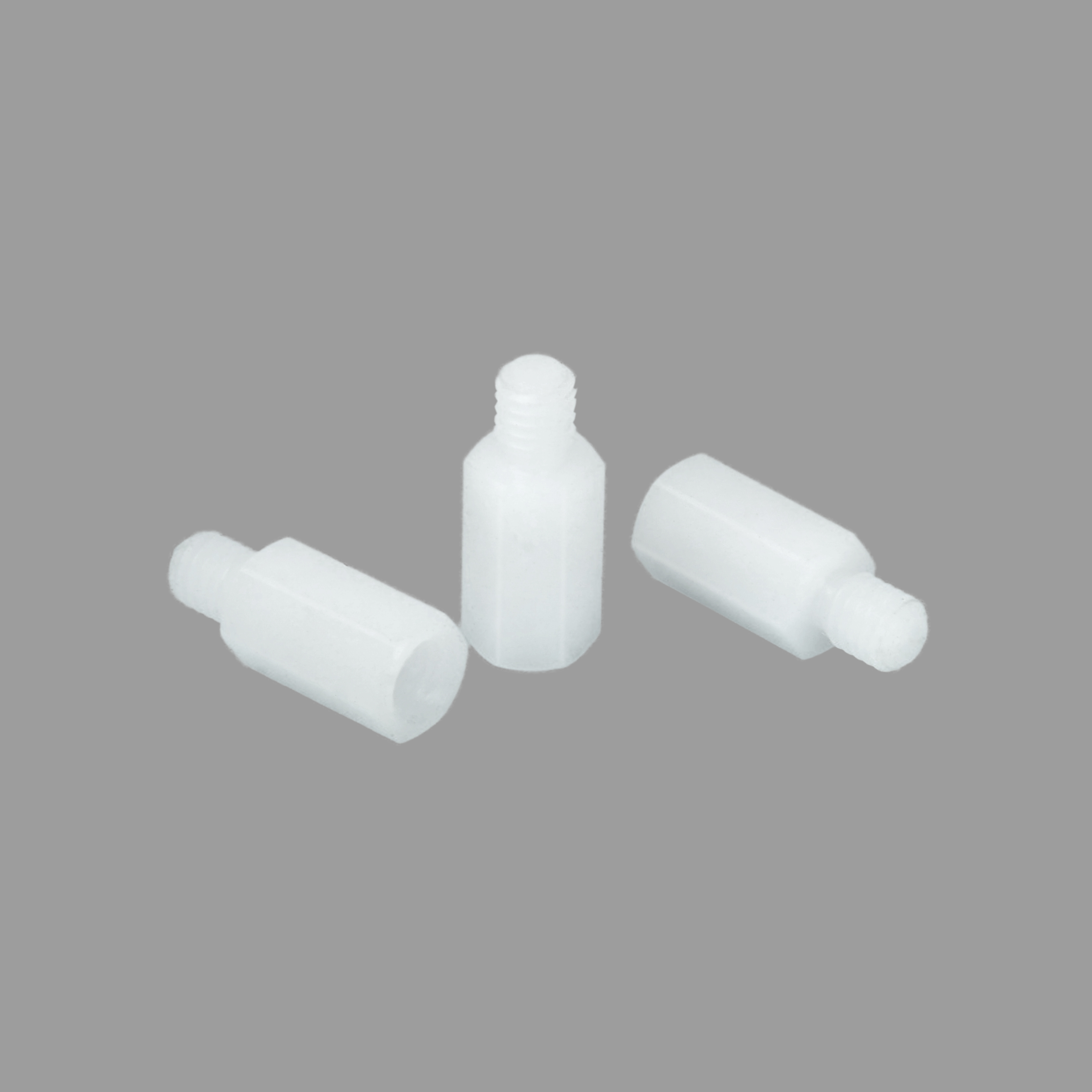 White Nylon Hex Standoff Spacers - Plastic Threaded Pillars