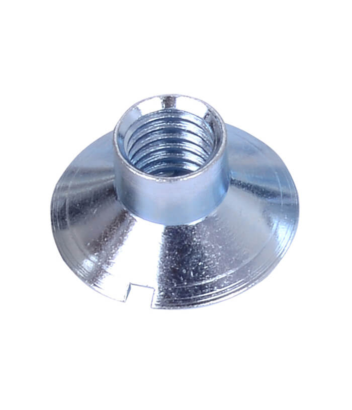 Slotted flat countersunk nuts 110° steel