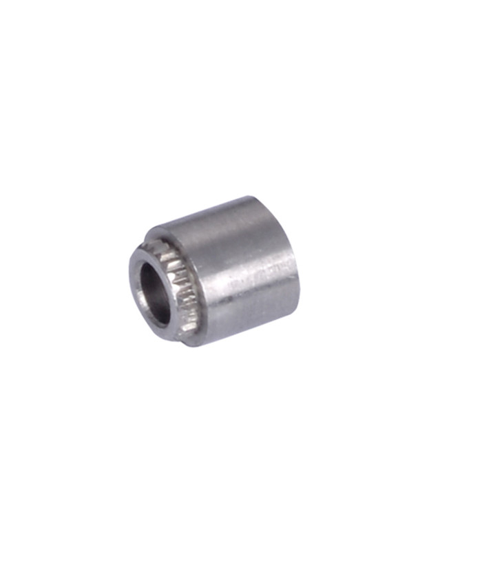 Straight knurling nut in stainless steel 